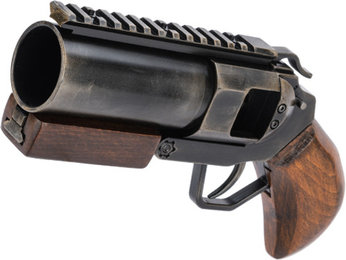 SHOWGUNS MINI HAND CANNON AIRSOFT GRENADE LAUNCHER - REAL WOOD