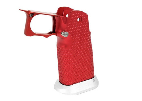 AIRSOFT MASTERPIECE ALUMINUM GRIP FOR HI-CAPA AIRSOFT PISTOLS TYPE 3 RED