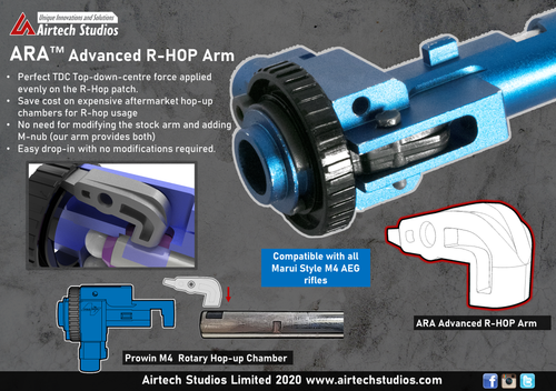 AIRTECH PROWIN M4 HOP-UP CHAMBER MODIFIED R-HOP ARM