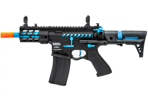 LANCER TACTICAL ENFORCER GEN 2 BATTLE HAWK 4 INCH PDW AEG - BLACK BLUE