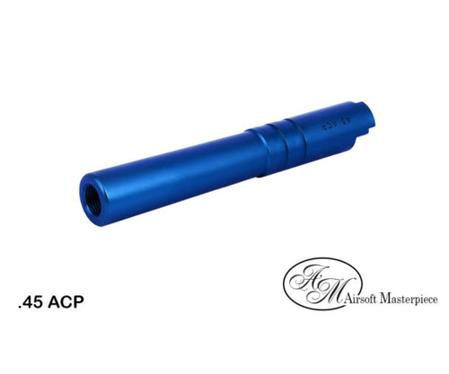 AIRSOFT MASTERPIECE .45 ACP THREADED ALUMINUM OUTER BARREL FOR HI-CAPA 4.3 - BLUE