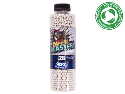 ASG OPEN BLASTER 0.28G BIODEGRADABLE AIRSOFT BBS - 3300 COUNT