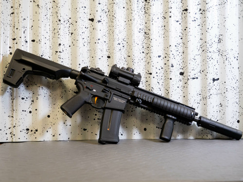 *** SOLD ***  ROCKET LABS "2K" CUSTOM HK416 A5 'MAXIMUM YEET PACKAGE' AEG AIRSOFT RIFLE BY MIR TACTICAL