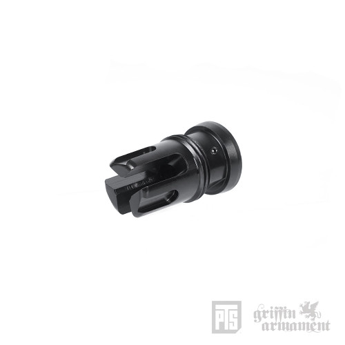 PTS GRIFFIN ARMAMENT TAPER MOUNT MINIMALIST STEALTH FLASH SUPPRESSOR 14MM CCW - BLACK
