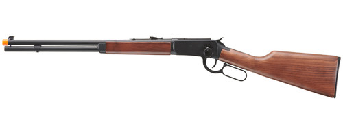 DOUBLE BELL M1894 CO2 POWERED LEVER ACTION AIRSOFT RIFLE - BLACK / WOOD