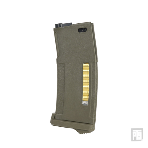 PTS EPM 150 ROUND M4 SERIES POLYMER AIRSOFT MAGAZINE - OLIVE DRAB