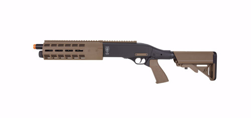 ELITE FORCE TRI-SHOT SEMI AUTO CO2 SHOTGUN - TAN / BLACK