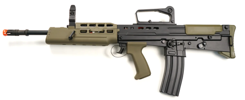 ICS L85 CARBINE A2 BULLPUP AEG AIRSOFT RIFLE - BLACK / OD GREEN