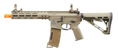 LANCER TACTICAL GEN 3 ARCHON 9 INCH M-LOK M4 AEG AIRSOFT RIFLE W/ DELTA STOCK - TAN