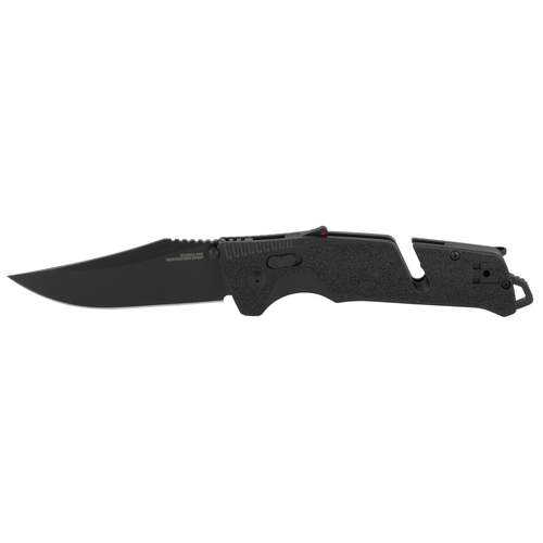 SOG KNIVES & TOOLS TRIDENT AT FOLDING KNIFE WITH 3.7" BLADE AND AT-XR LOCK - TITANIUM NITRIDE / BLACK HANDLE