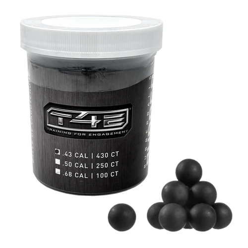 UMAREX T4E RUBBER BALL .43 CAL 430 COUNT - BLACK