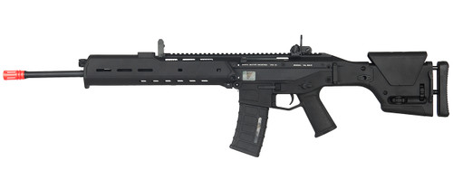 ATLAS CUSTOM WORKS MAGPUL MASADA DMR W/ INTEGRATED CHEEK RISER AEG AIRSOFT RIFLE - BLACK