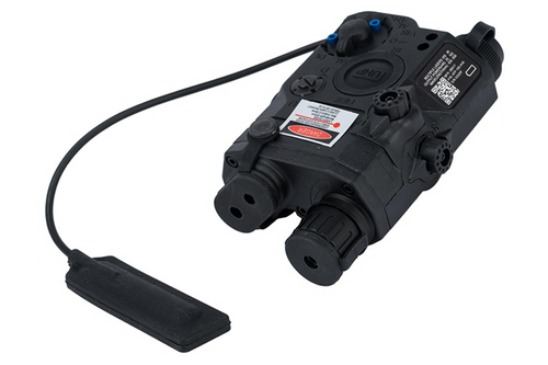 ATLAS CUSTOM WORKS LA-5C ILLUMINATOR W/ FLASHLIGHT AND VISIBLE / IR GREEN LASER PEQ-15 - BLACK