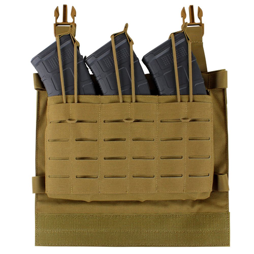 CONDOR VANQUISH ARMOR SYSTEM VAS TRIPLE MAG PANEL - COYOTE BROWN