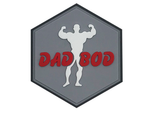 "DAD BOD" HEXAGON PVC PATCH