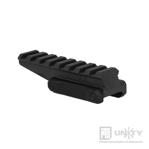 PTS UNITY TACTICAL FAST OPTIC RISER DUPONT POLYMER - BLACK