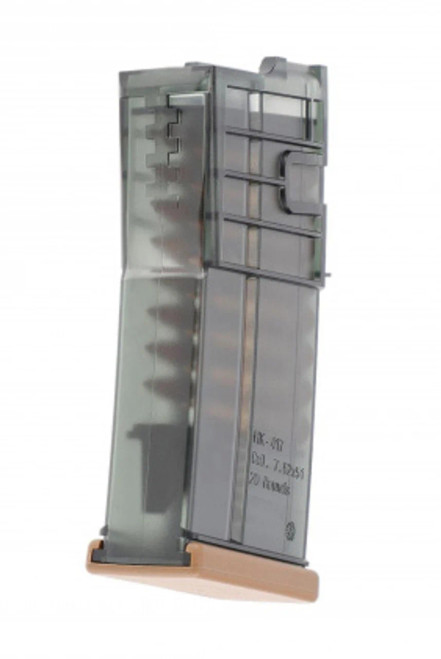 ELITE FORCE H&K M110 A1 100 ROUND MID-CAP MAGAZINE - BLACK / TAN