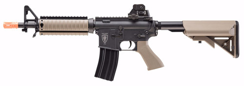 ELITE FORCE M4/M16 CQBX QUAD RIS RAIL AEG AIRSOFT RIFLE W/ BUILT-IN EYE TRACER - BLACK / TAN