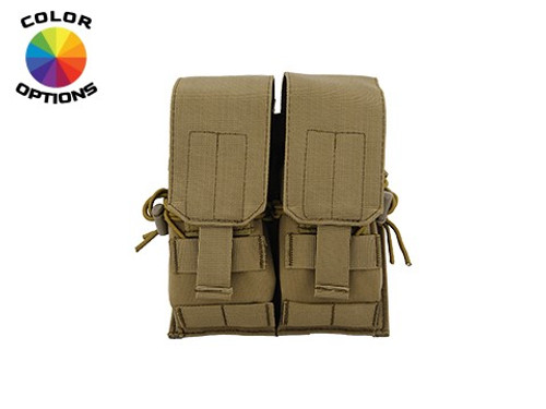 LANCER TACTICAL DUAL M4/M16/AK74 NYLON MAGAZINE POUCH