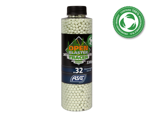 ASG OPEN BLASTER TRACER 0.32G BIODEGRADABLE AIRSOFT BBS - 3300 COUNT