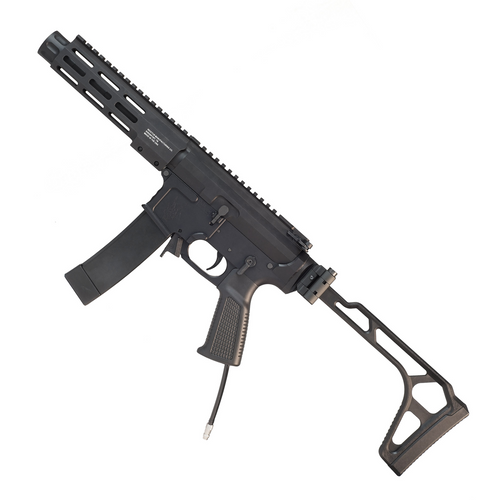 WOLVERINE AIRSOFT MTW-9 BILLET SERIES SMG HPA AIRSOFT RIFLE - BLACK