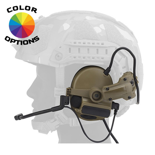 WOSPORT AIRSOFT C5 TACTICAL COMMUNICATION HEADET W/ NOISE REDUCTION FOR HELMETS