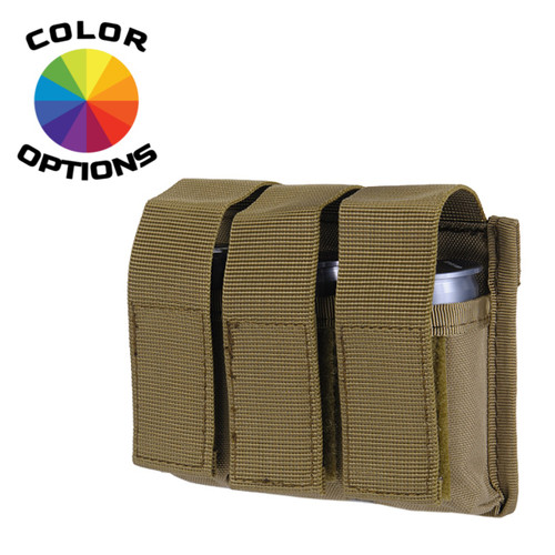LANCER TACTICAL TRIPLE MOLLE M203 GRENADE POUCH 1000D NYLON