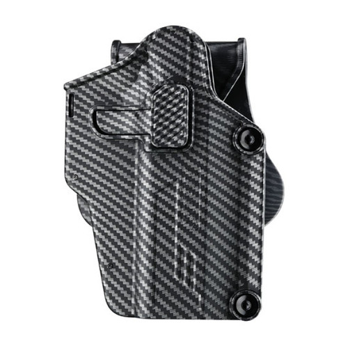 AMOMAX MULTI-FIT OWB TACTICAL PISTOL HOLSTER CARBON FIBER - RIGHT HAND