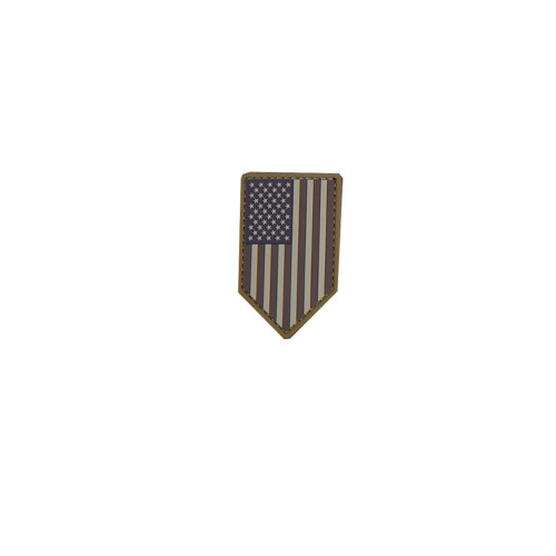 US FLAG VERTICAL SHIELD PVC DESERT PATCH for $5.99 at MiR Tactical