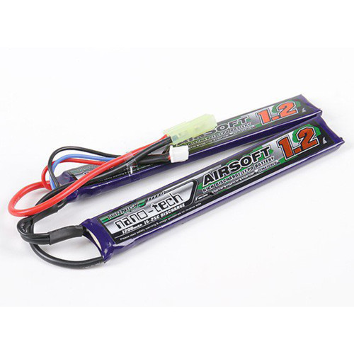 NANOTECH 7.4V 1200 MAH 15C LIPO NUNCHUCK AIRSOFT BATTERY TAMIYA for $14.99 at MiR Tactical