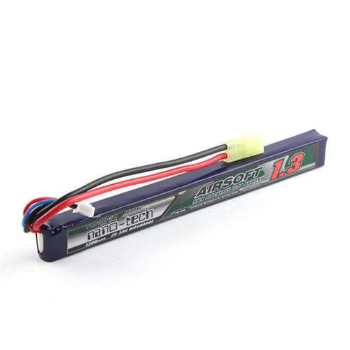 NANOTECH 7.4V 1300 MAH 25C LIPO AIRSOFT BATTERY TAMIYA for $18.99 at MiR Tactical