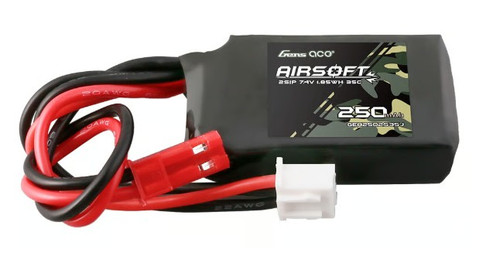 HK ARMY Gens ace - LIPO Battery 250mAh 2S 35C 7.4V JST