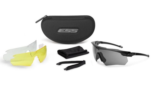 EYE SAFETY SYSTEMS CROSSBOW SUPPRESSOR BALLISTIC EYESHIELD BLACK FRAME 3LS