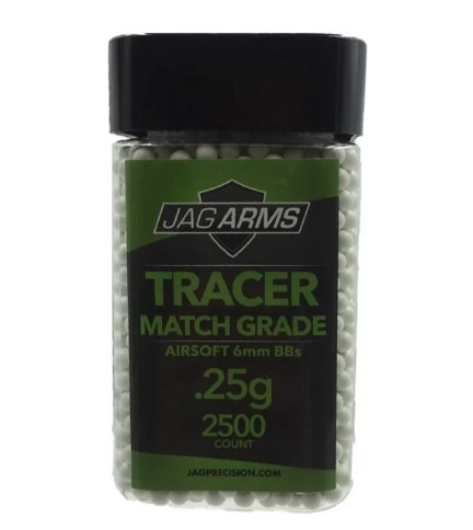 JAG ARMS .25 GRAM TRACER BB - GREEN 5000RND