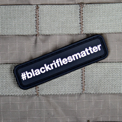 BLACK RIFLES MATTER VELCRO PATCH