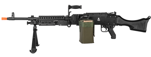 LANCER TACTICAL M240 BRAVO AEG AIRSOFT LMG - BLACK