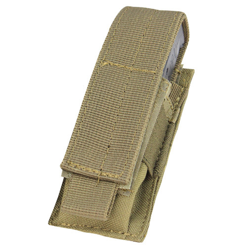 SINGLE PISTOL MAG POUCH TAN for $7.99 at MiR Tactical