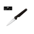 4 3/8 Stiletto Black Aircraft Aluminum Handle With Satin Finish Blade With Pocket Clip