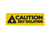 CAUTION SELF ISOLATING" MORALE PATCH YELLOW