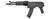 LCT AIRSOFT AK-104 ASSAULT RIFLE AEG W/ FOLDING STOCK BLACK