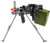 ATLAS CUSTOM WORKS MK43 FULL METAL AEG WITH BIPOD AIRSOFT RIFLE - BLACK