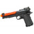 GOLDEN EAGLE 1911 OPEN SLIDE GAS BLOWBACK AIRSOFT PISTOL - BLACK WITH RED BARREL