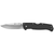COLD STEEL AIR LITE DROP POINT FOLDING KNIFE WITH PLAIN EDGE AND 3.5" BLADE - STAINLESS STEEL / BLACK HANDLE