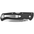 COLD STEEL AIR LITE DROP POINT FOLDING KNIFE WITH PLAIN EDGE AND 3.5" BLADE - STAINLESS STEEL / BLACK HANDLE