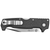 COLD STEEL SR1 LITE FOLDING KNIFE WITH 3.5" BLADE AND GRIV-EX HANDLE - STAINLESS STEEL / BLACK HANDLE
