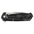 KERSHAW SHOWTIME FOLDING KNIFE WITH 3" BLADE AND SPEEDSAFE ASSISTED OPENING - STAINLESS STEEL / BLACK OXIDE FINISH / BLACK HANDLE