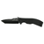 KERSHAW EMERSON CQC FOLDING KNIFE WITH 3.5" BLADE AND G10 HANDLE - STAINLESS STEEL / BLACK OXIDE FINISH / BLACK HANDLE