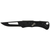 SOG KNIVES & TOOLS CENTI II FOLDING KNIFE WITH 2.1" BLADE AND KRATON HANDLE - HARDCASED BLACK FINISH / BLACK HANDLE