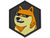 "COOL DOGE" HEXAGON PVC PATCH