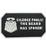 "SILENCE FOOLS! THE BEARD HAS SPOKEN" PVC MORALE PATCH - BLACK / WHITE
